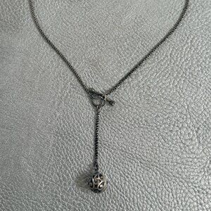 ✨ 925 Sterling Silver Lariat Necklace – Y2K / Minimal Chic ✨